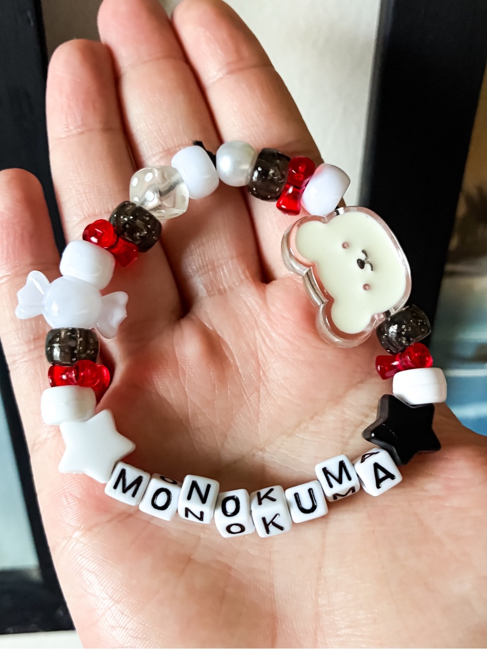 Danganronpa: Monokuma Inspired Kandi Bracelet